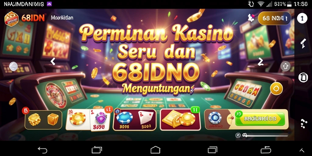 Screenshot <strong>68IDN</strong> menunjukkan gameplay Kasino yang mendebarkan.