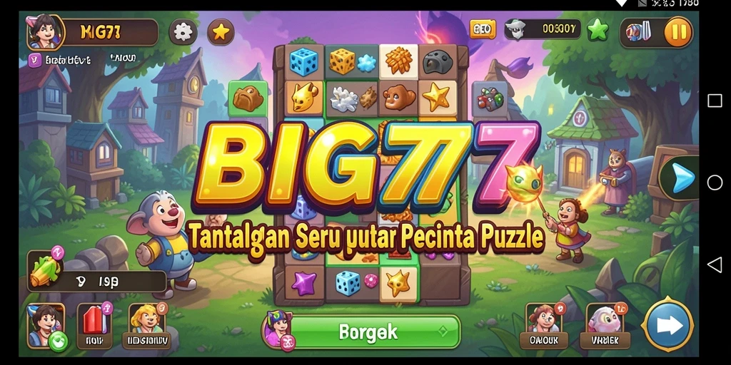 Tampilan menarik dari gameplay BIG77 yang seru dan penuh tantangan puzzle.