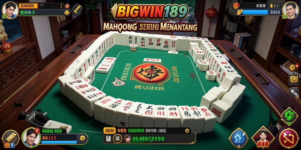 Tampilan gameplay menegangkan di BIGWIN189, menyajikan Mahjong yang seru.