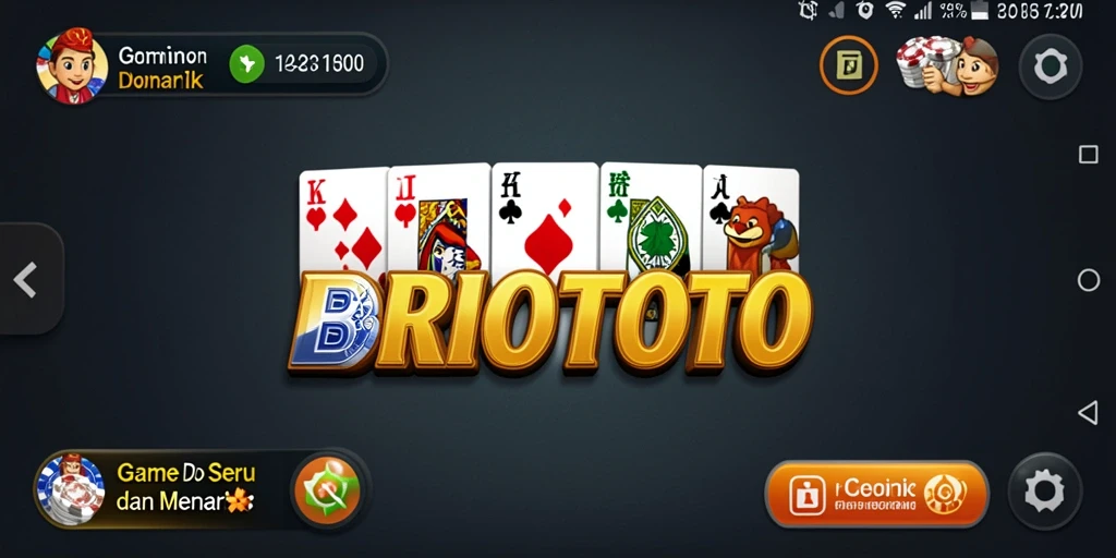Gameplay BRIOTOTO menampilkan suasana permainan Domino yang seru.