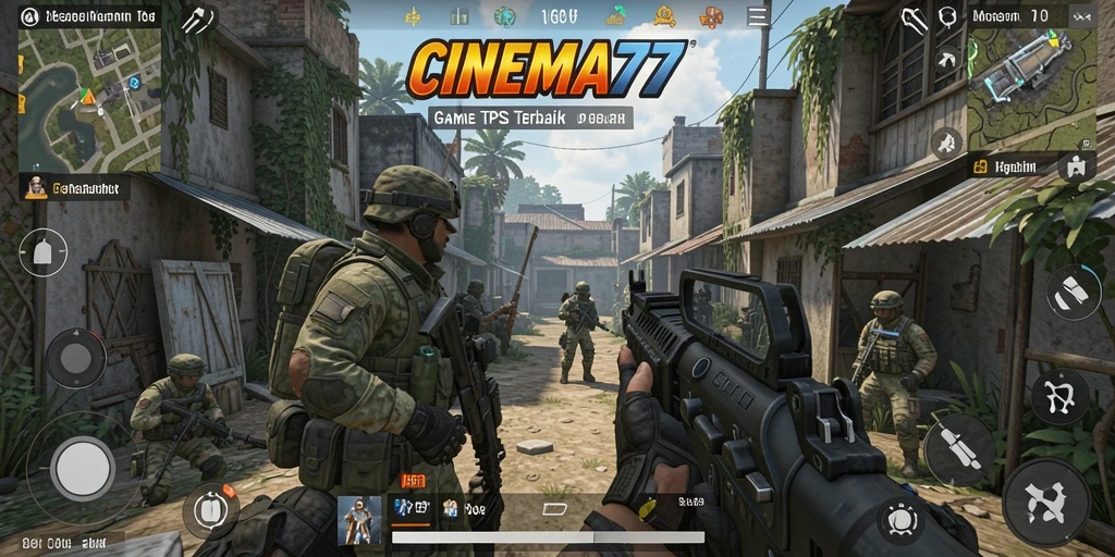 Tampilan gameplay CINEMA77 yang menegangkan di arena pertempuran.