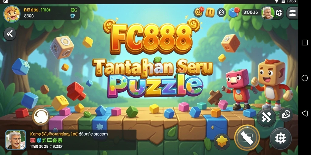 Tampilan gameplay FC888 yang penuh warna dan menarik.