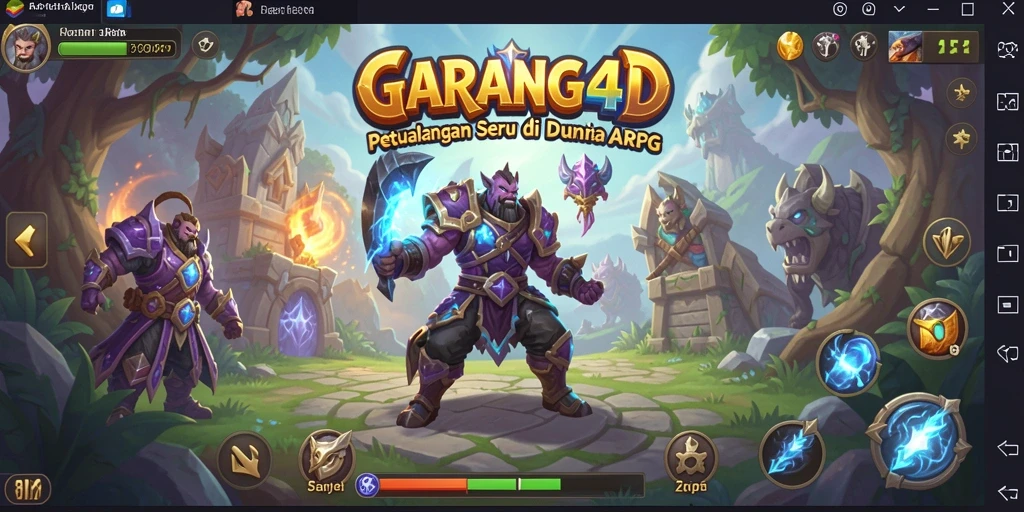 Screenshot gameplay GARANG4D menunjukkan pertarungan seru dan grafis menawan.