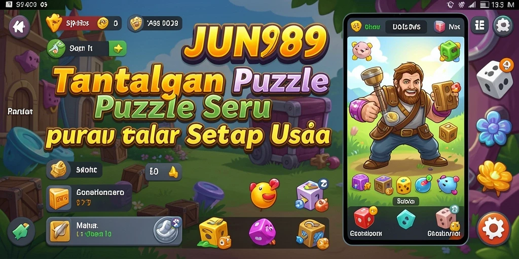 Screenshoot gameplay <strong>JUN88</strong> dengan tampilan puzzle yang menantang.