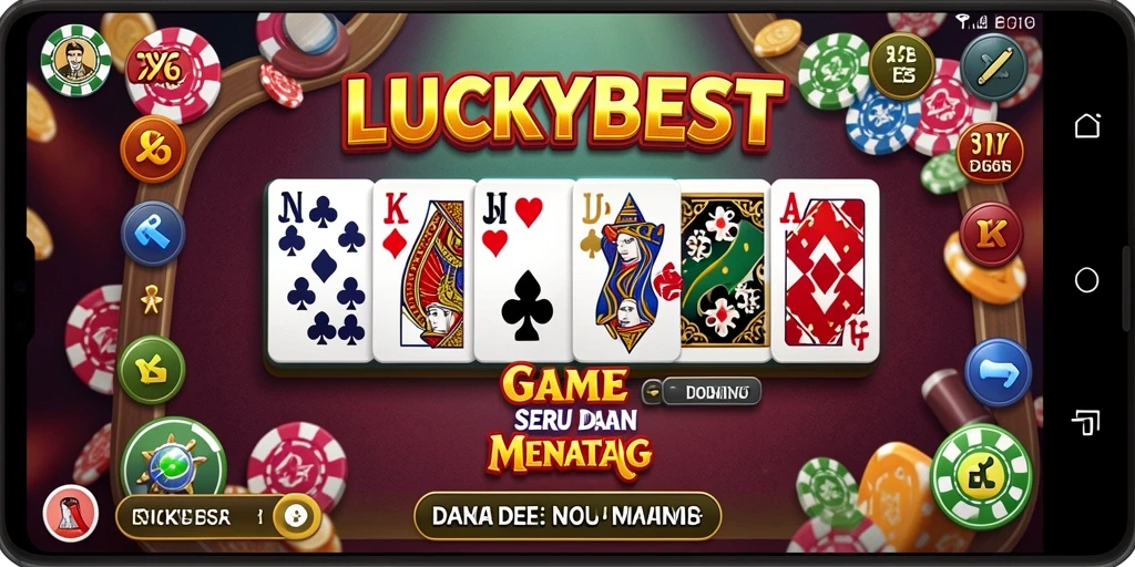 Tampilan utama gameplay LUCKYBEST yang penuh aksi.