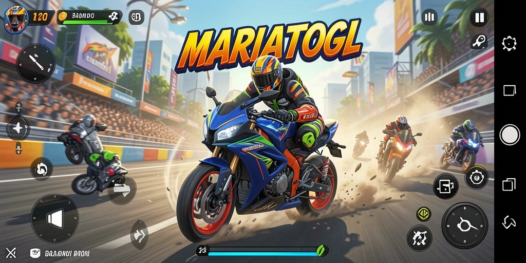 Gameplay seru dengan kecepatan tinggi di MARIATOGL.