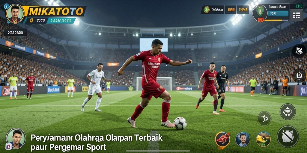 Screenshot MIKATOTO menampilkan aksi intens olahraga yang mendebarkan.