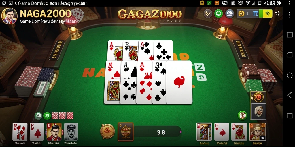 Gameplay seru NAGA2000 dengan berbagai mode Domino.