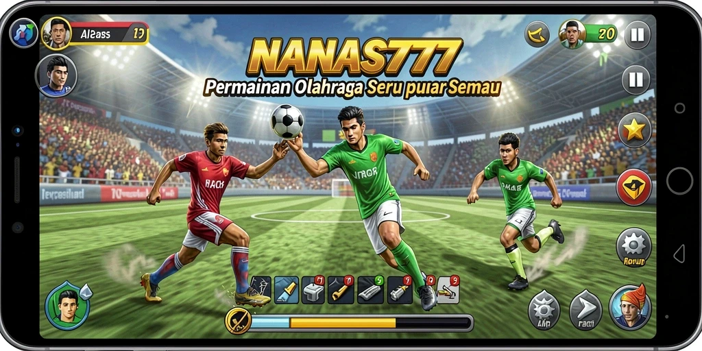 Tampilan gameplay menarik di NANAS777 dengan aksi olahraga seru.