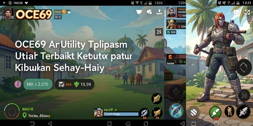 Tampilan utama OCE69 yang intuitif dan penuh fitur