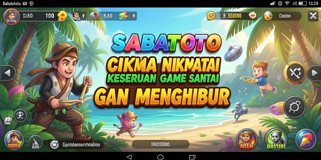 Tampilan menarik dari gameplay SABATOTO yang menyenangkan.
