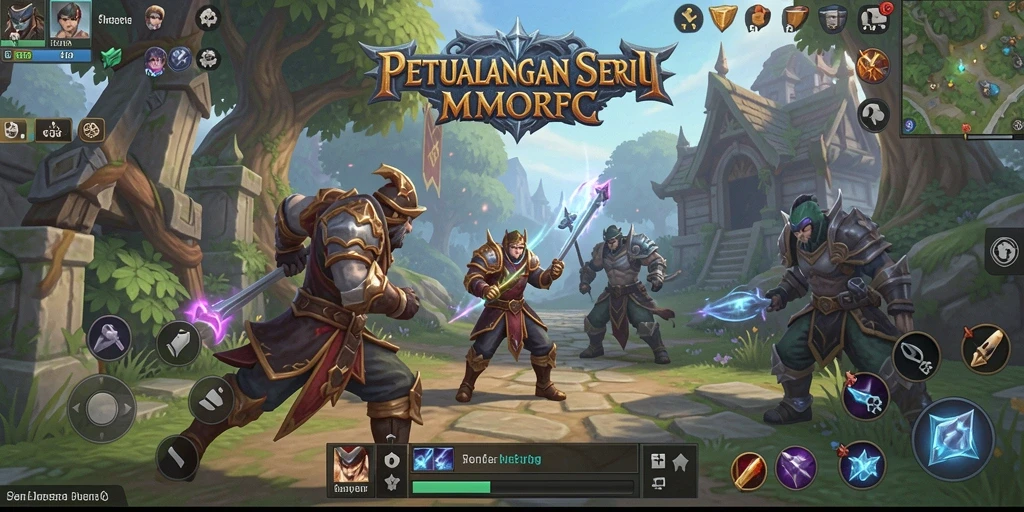 Screenshot T6 menunjukkan aksi seru dalam dunia MMORPG.