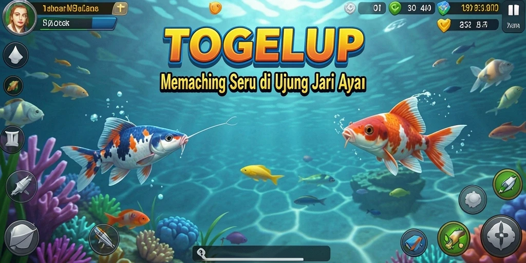 Screenshot gameplay TOGELUP yang menunjukkan pengalaman memancing yang seru.