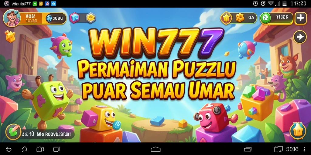 Tangkap layar gameplay <strong>WIN777</strong> menampilkan tantangan Puzzle yang seru.