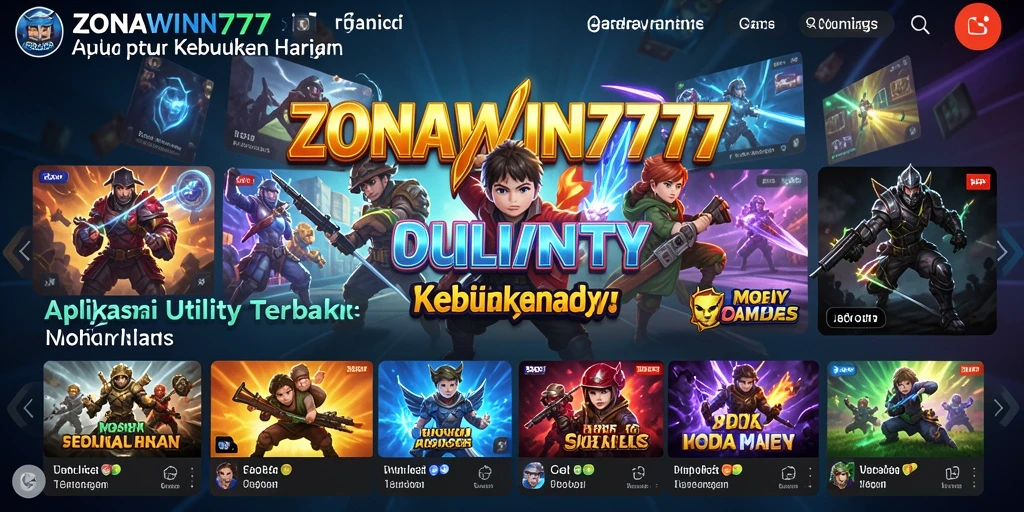 Tampilan antarmuka utama ZONAWIN777 yang user-friendly dan intuitif.
